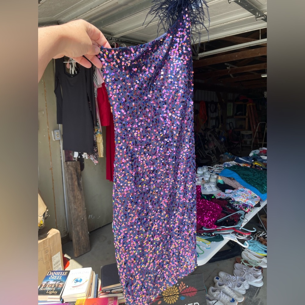Sequin Purple Skirt